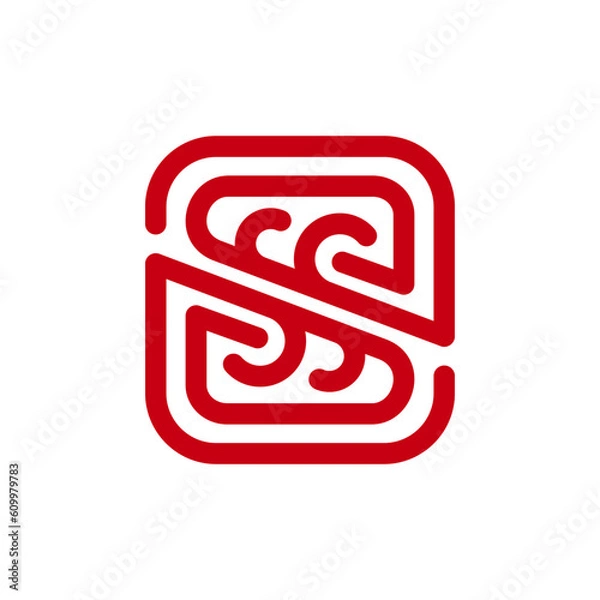 Obraz Letter SS logo