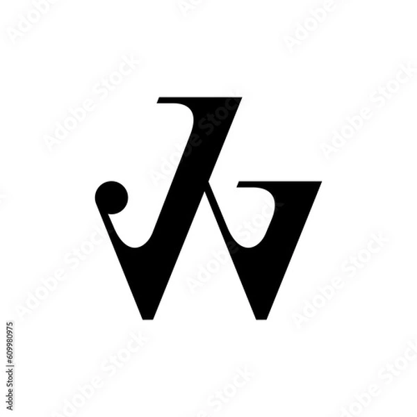 Obraz letter JW logo
