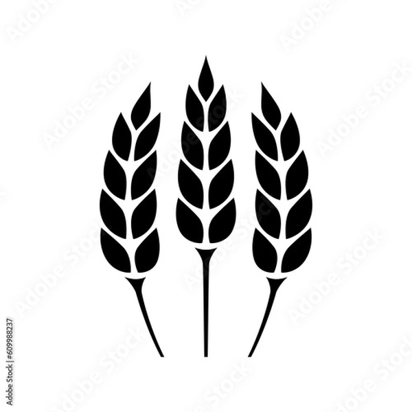 Obraz Cereal vector icon on white background