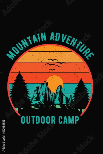 Obraz Adventure T-shirt Design.