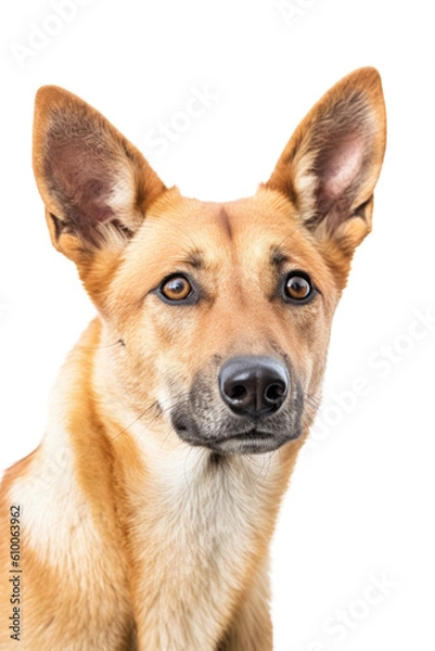 Fototapeta close up of a dingo isolated on a transparent background