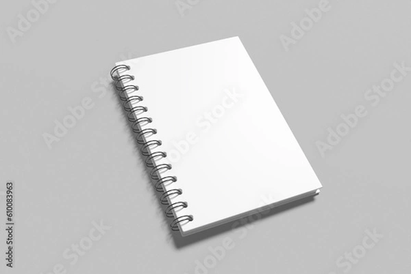 Fototapeta A5 spiral Notebook Blank mockup