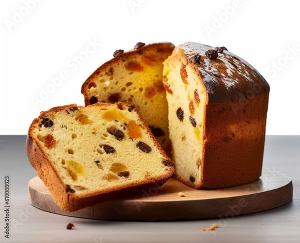 Fototapeta Panettone, typical Christmas bread