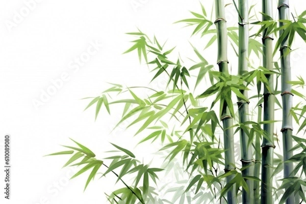 Obraz bamboo branches. Generative ai