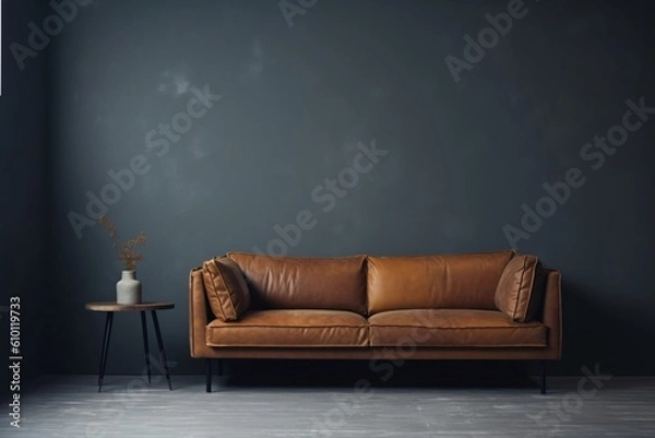 Obraz brown sofa in a room