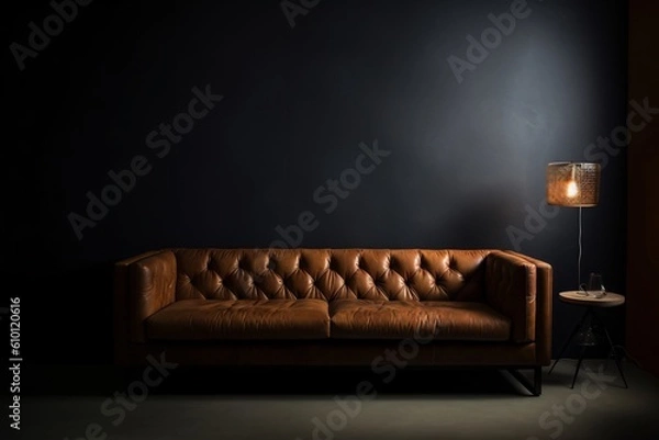 Obraz brown sofa in a room