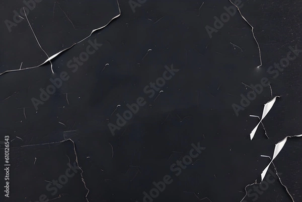 Obraz black paper ripped message torn