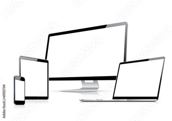 Fototapeta Modern web design vector isolated on white