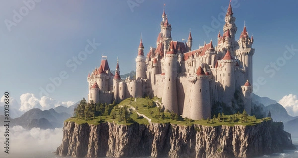 Fototapeta 壮大なお城｜Generative AI