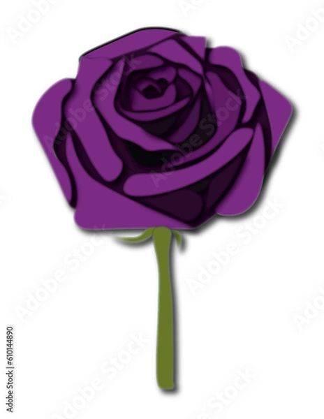 Obraz purple rose Ai