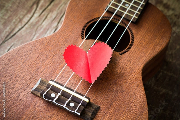 Obraz Guitar lover. Valentine's concept.