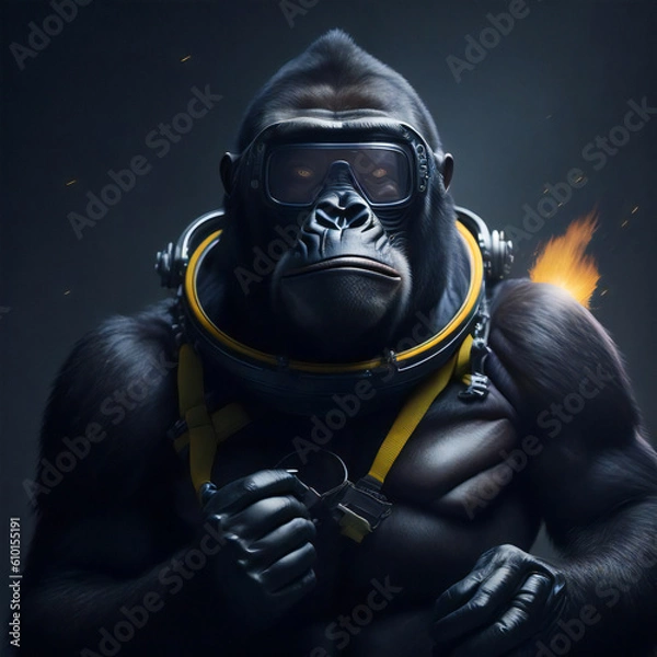 Obraz スペースゴリラ　ファイティング