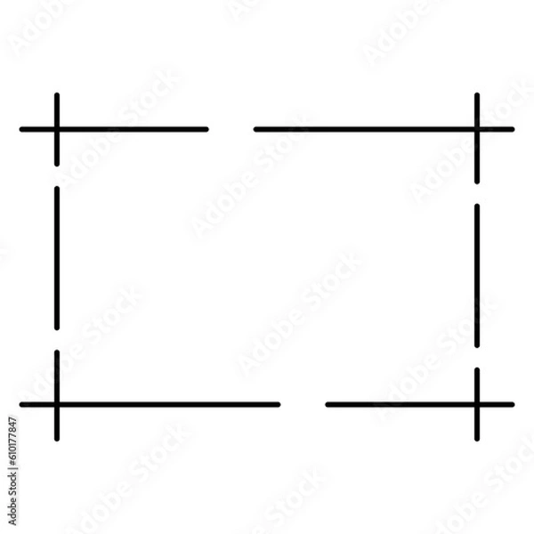 Fototapeta minimal rectangle frame