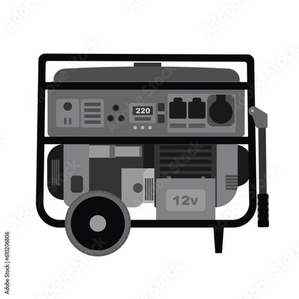 Fototapeta Generator, gasoline generator