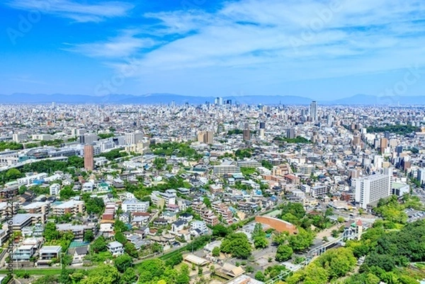Obraz 東山スカイタワーから眺める名古屋駅方面の街並み
