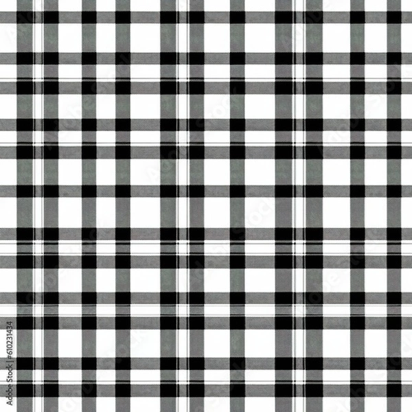 Fototapeta Seamless tartan plaid pattern background, illustration art