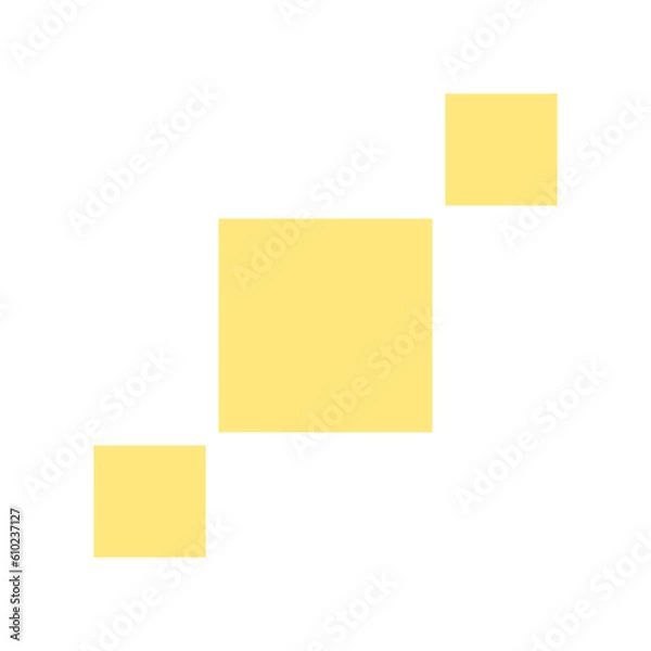 Obraz Yellow Geometric Square