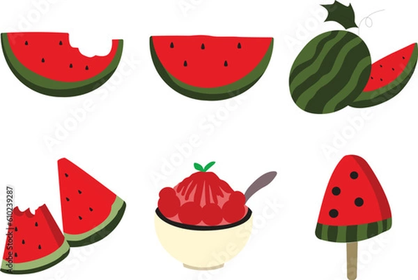 Obraz watermelon set