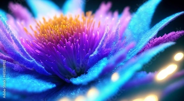 Obraz Beautiful floral macro photography [AI Generated]