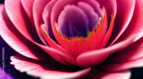 Obraz Beautiful floral macro photography [AI Generated]