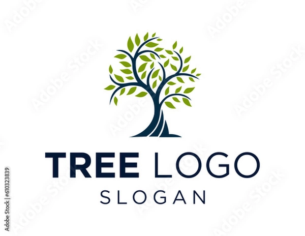 Obraz Logo about Tree on a white background. created using the CorelDraw application.