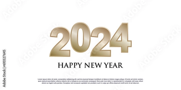 Fototapeta 2024 logo design vector with modern and creative style premium vector