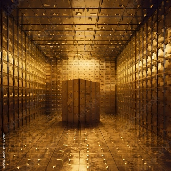 Fototapeta gold vault