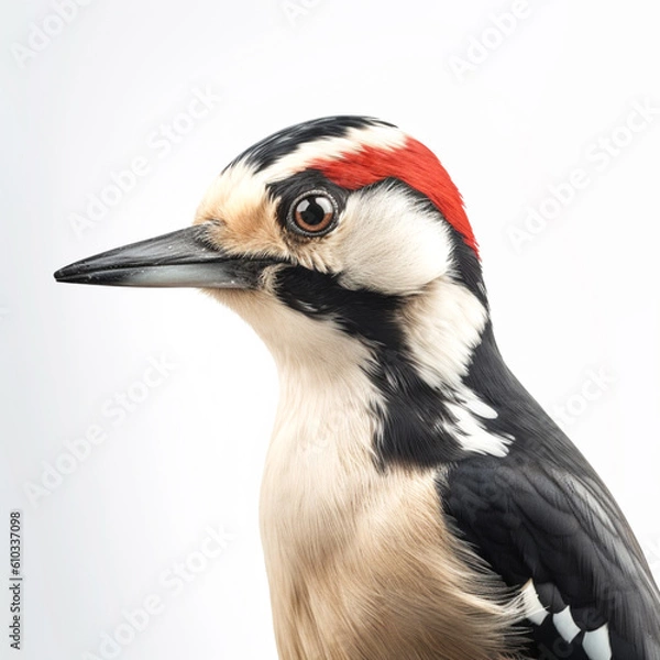 Obraz Great spottet Woodpecker Portrait,