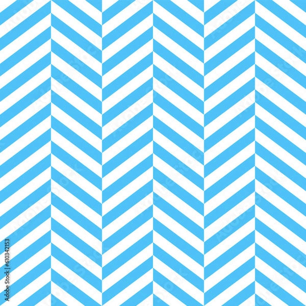 Fototapeta Herringbone vector pattern. Herringbone bone pattern. Blue herringbone pattern. Seamless geometric pattern for clothing, wrapping paper, backdrop, background, gift card.