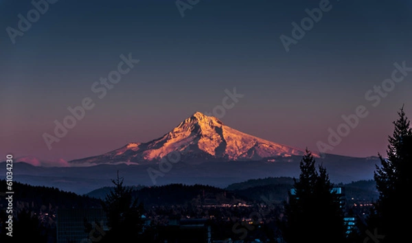 Obraz Mount Hood at Sunset