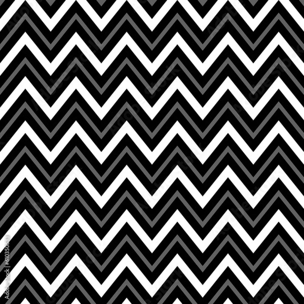 Fototapeta Cute vector seamless pattern. zigzag line pattern. Decorative element, design template with zigzag pattern.