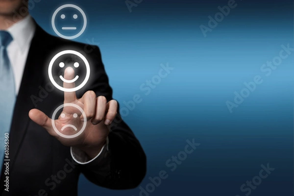 Fototapeta ekran dotykowy - ocena ankiety