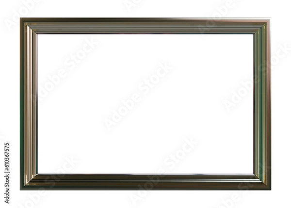 Obraz 透明な背景に設定された額縁。
