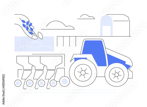 Fototapeta Planter abstract concept vector illustration.