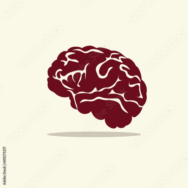Fototapeta brain vector illustration with clean background eps 10
