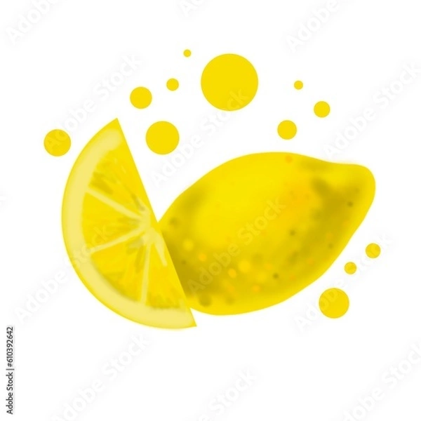 Obraz slice of lemon
