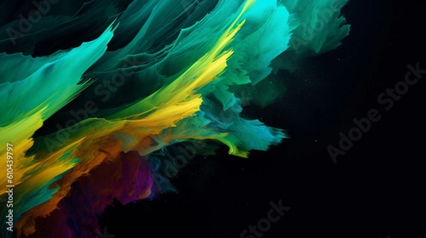 Fototapeta Modern desktop background wallpaper. Generative ai