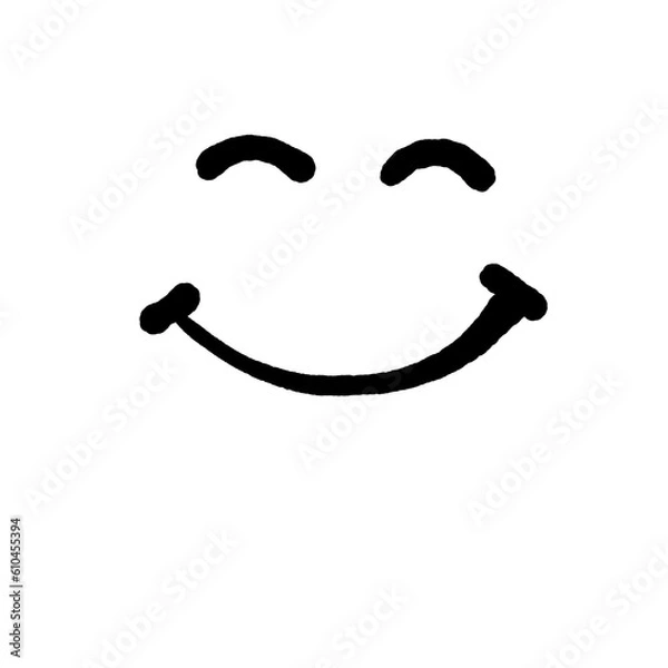 Obraz Isolated smile happily face icon 