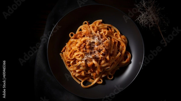Obraz Italian Pasta Dishes image created by Generative AI