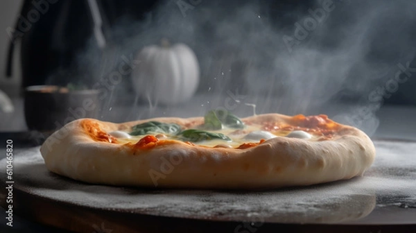 Fototapeta Italian Piza image created by Generative AI