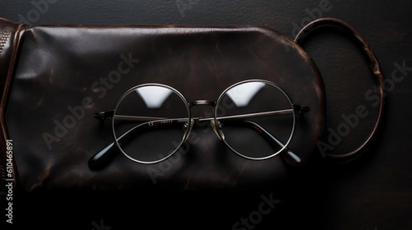Fototapeta Eyeglasses, Eyewear, Glasses image created by Generative AI