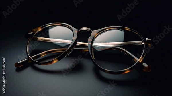 Fototapeta Eyeglasses, Eyewear, Glasses image created by Generative AI