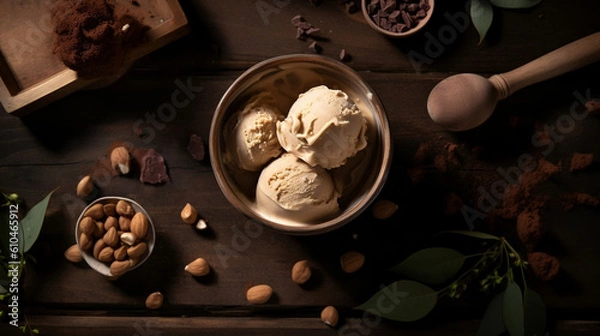 Fototapeta Ice Cream Dessert Icecream image created by Generative AI