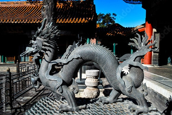 Obraz Bronze kirin statue in Forbidden City