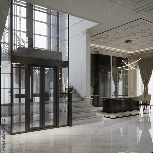 Fototapeta 3D Render Classic House Design