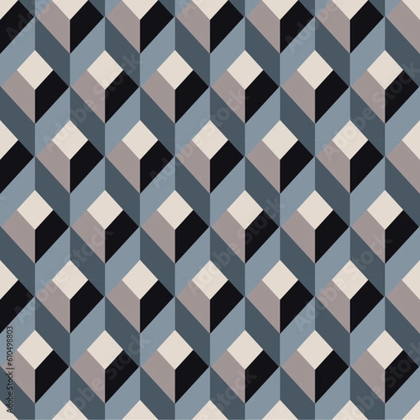 Fototapeta geometry zig zag vector pattern. ethnic seamless ornament. Abstract background - colorful lines. Vector illustration.