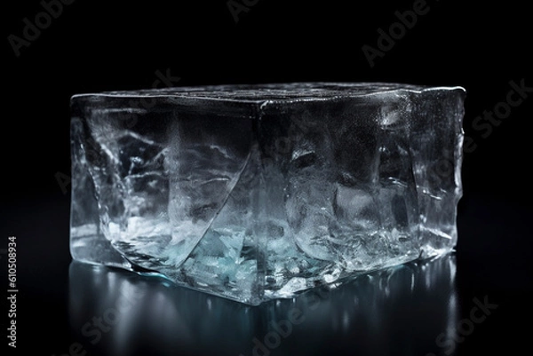 Fototapeta 氷の塊 . generative Ai technology