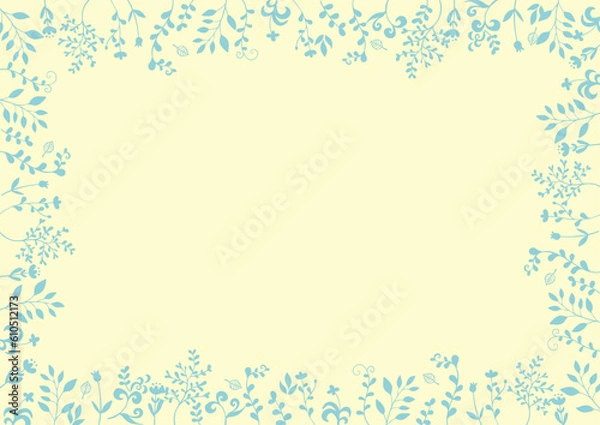 Fototapeta シンプル　ボタニカル　フレーム