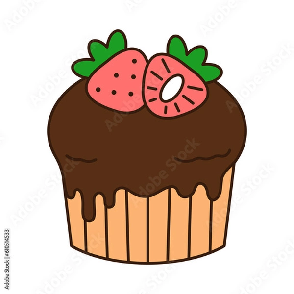 Fototapeta Cake Design With Background png format