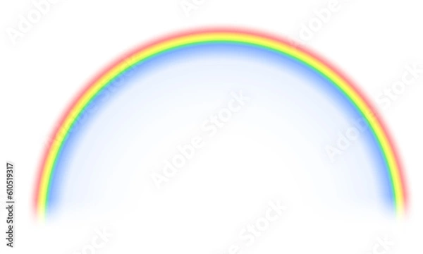 Fototapeta Rainbow with transparent effect isolated on transparent background